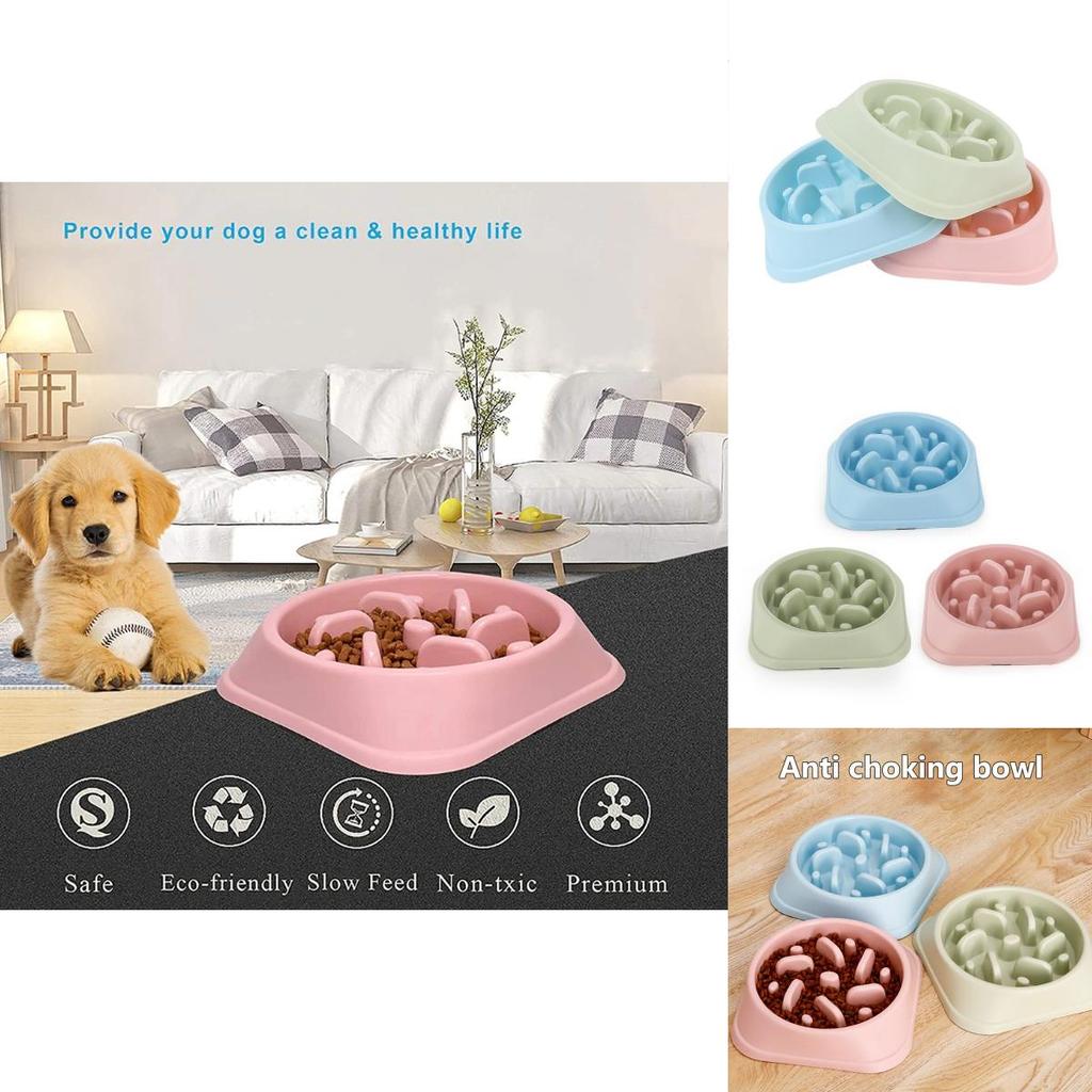 Slow Food Bowl For Pets Anti-slip And Easy To Clean