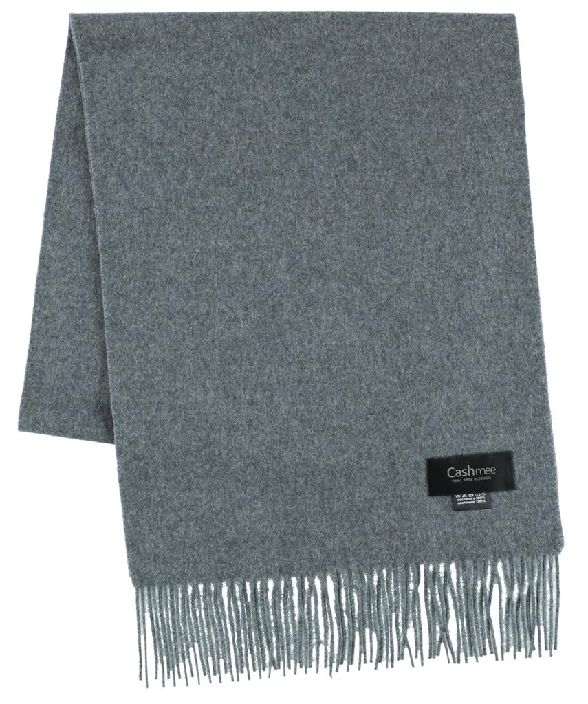 Cashmee bb35L Supreme Quality Baby Cashmere Basic Wave Wide Thick Baby for Men and Women Gray 100% Scarf, Cashmere, (Charcoal (G19154H))