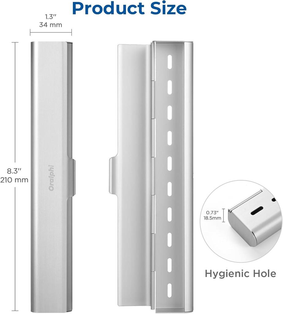 Travel Case, Portable Travel Toothbrush Holder, Durable Manual Toothbrush Box Container for Traveling,