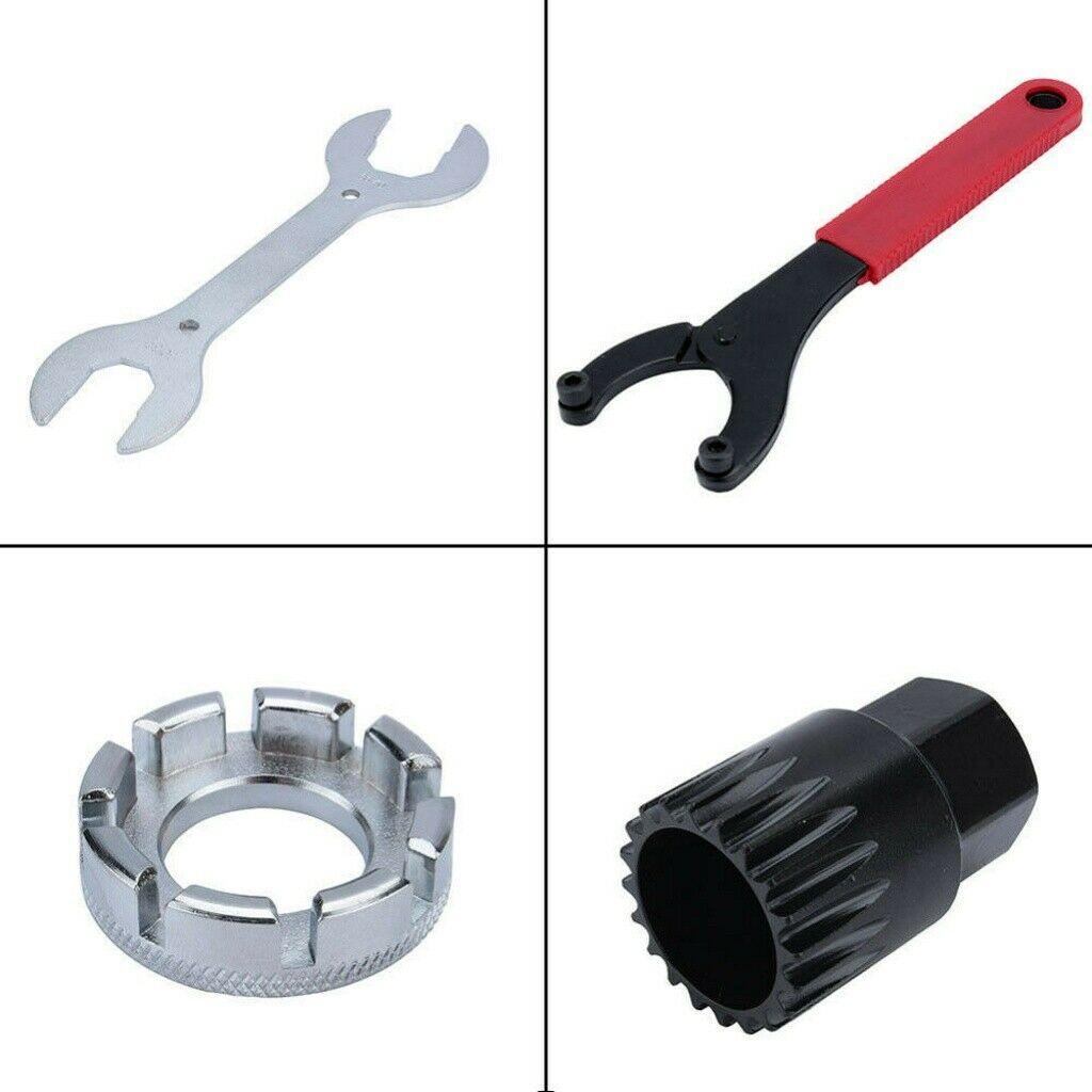 44 STÜCKE Mountainbike Fahrrad Reparaturwerkzeuge Werkzeugsatz Wartung Radfahren Kit Grau