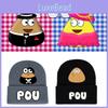My Pou Pet Alien Printing Adults Unisex Knit  Winter Hat For Cold Weather