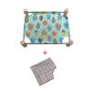 Cat and Dog Hammock Bed  Wooden Cat Hammock Elevated Cooling Bed Detachable Portable Indoor Outdoor Pet Bed Suitable