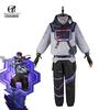 Kostým pro cosplay Pre Iso Hra Valorant Kostým pro cosplay Iso Pánská bojová uniforma Halloweenský party outfit