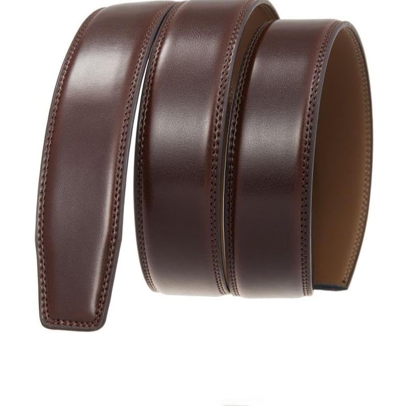 

[DOOPAI] belt men s for replacement no buckle large size length For suits/work casual No hole stepless adjustment Comes with gift box