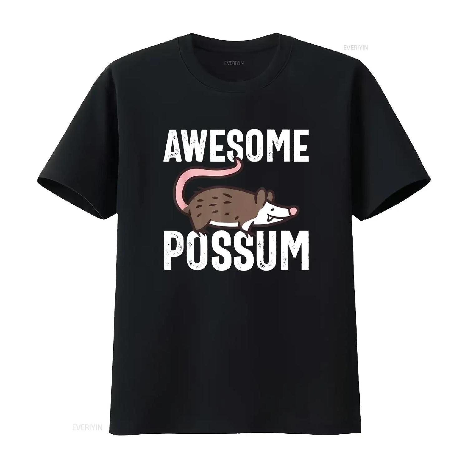 

Awesome Possum I Love Possums Lover Opossum T Shirt vintage Washed Stylish Versatile Stretched Casual graphic Comfortable XXXXXL різнокольоровий