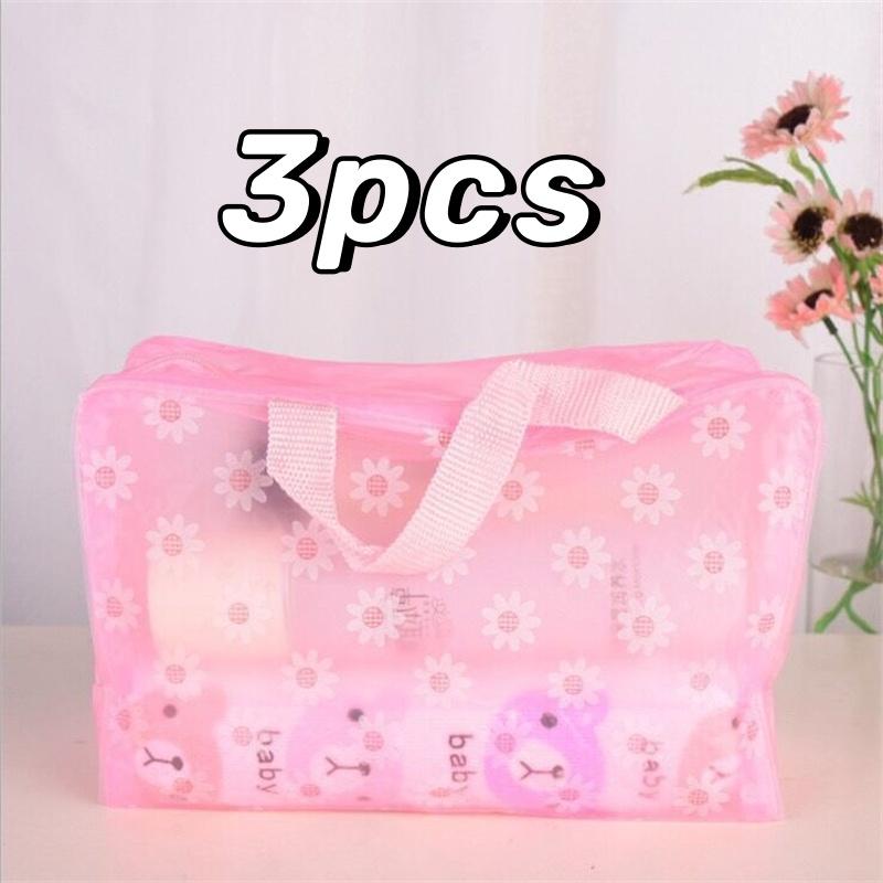 1-5pcs Waterproof Cosmetic Bag Travel Folding Toiletry Handbag Large Capacity Wash Toothbrush Storage Organizer Portable Bags