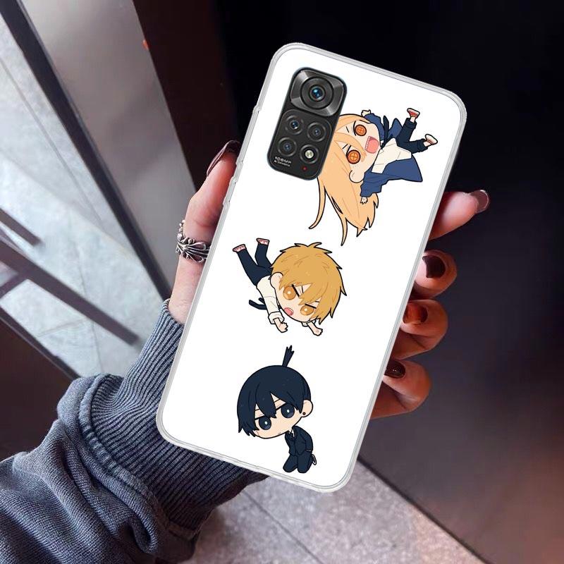 C-Chainsaw Mans Cute Phone Case For Xiaomi Poco X5 X6 X7 Pro F7 Ultra M7 Redmi 15C 15 13C 13 12C 12 10 10C 10A 9 9C 9T 9A Cover