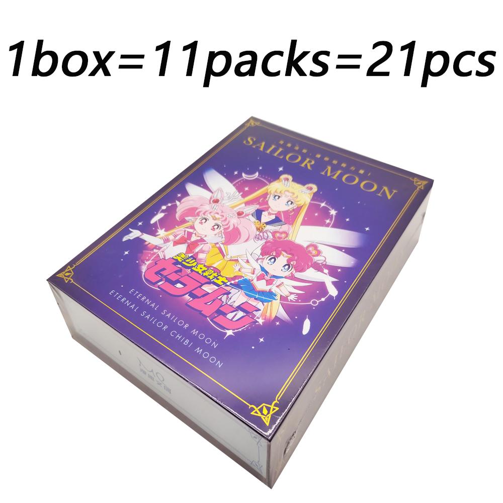 Sailor Moon Collection Cards Anime Pretty Magical Girls Exquisite Craftsmanship Relief Drop Glue Cards Christmas Gifts