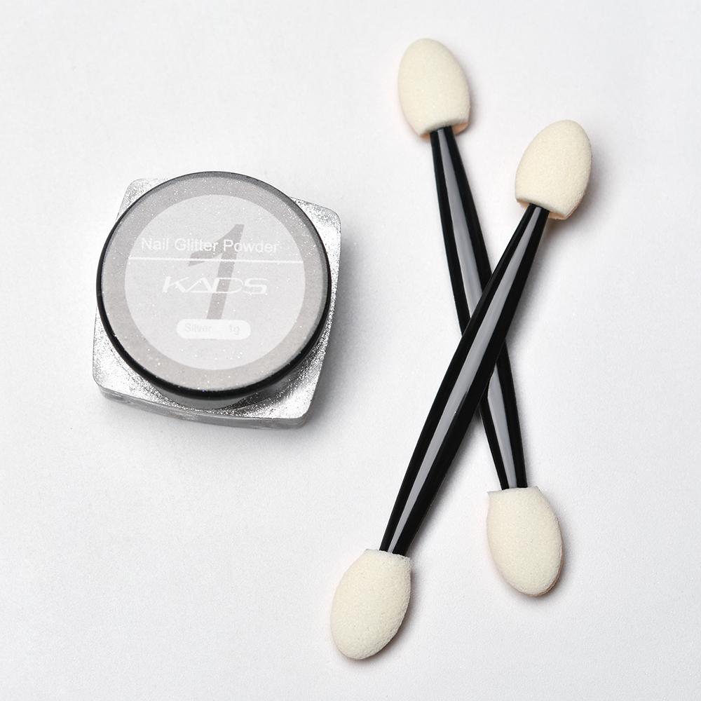 kads 1g/Box Gold Sliver Nail Glitter Powder Mirror Shining Nail Art DIY Chrome Pigment Glitters Chrome Pigment Powder Dust Nails