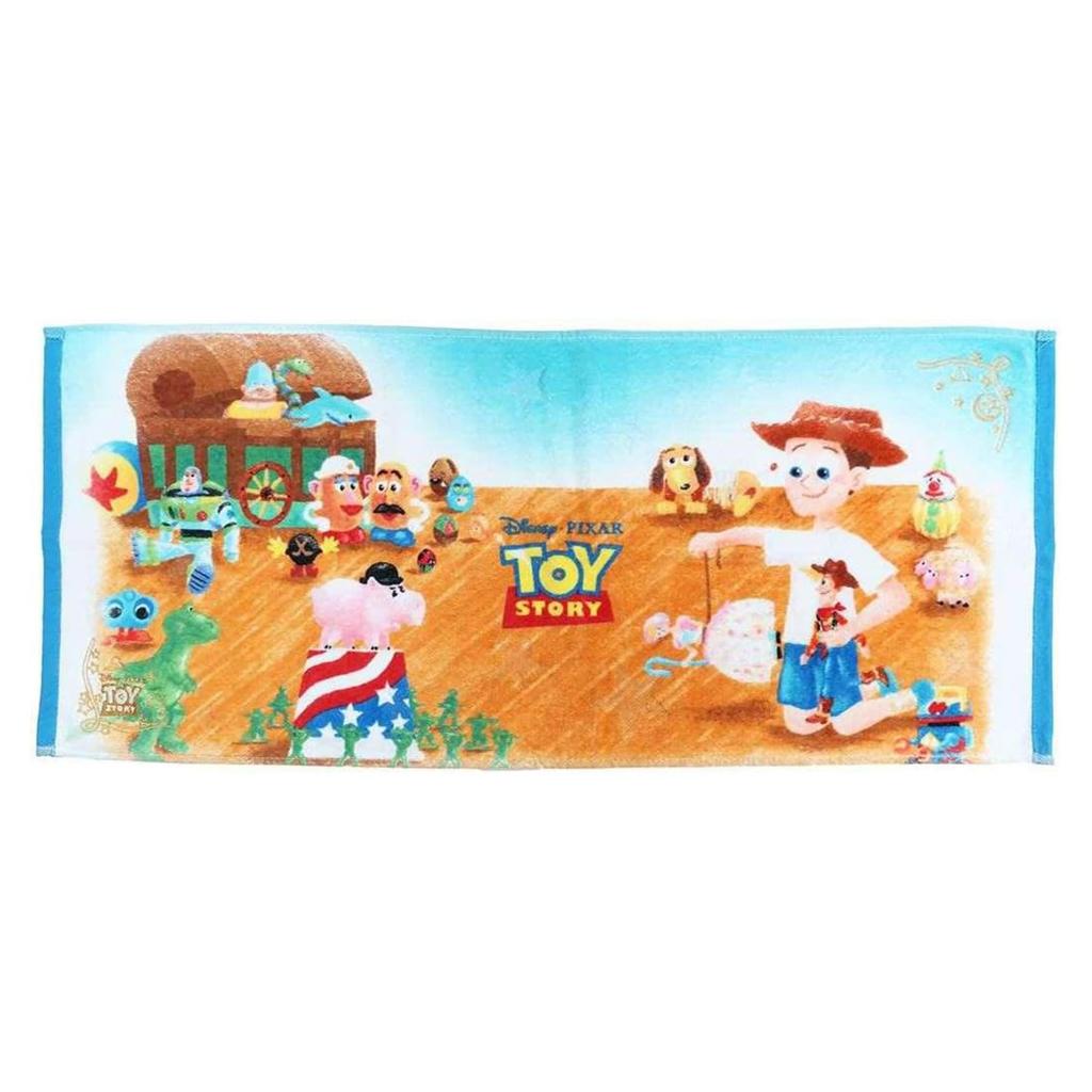 Marushin Face 34 x Toy Golden 2006002600 Towel, 80cm, Story, Blue,