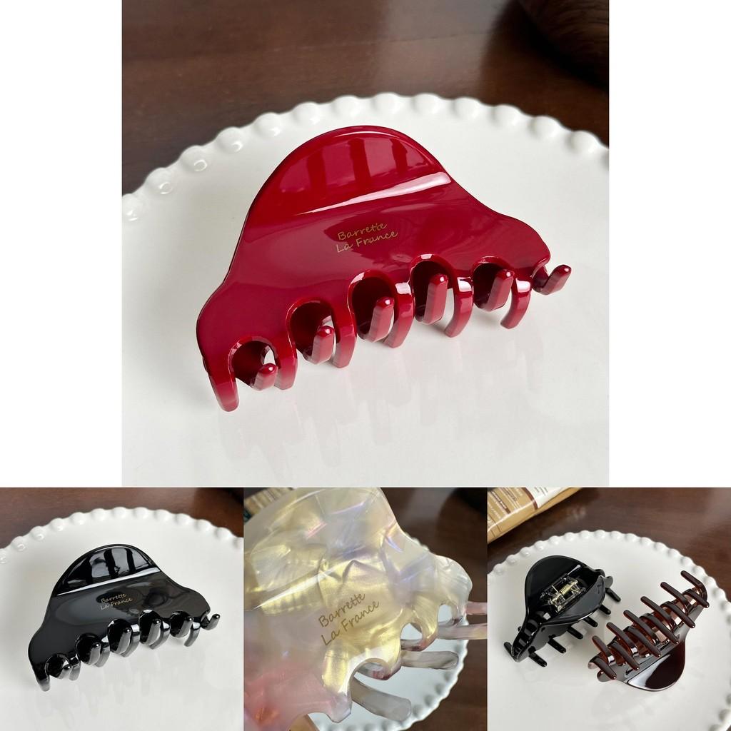 Stylishly Simple Acetate Hair Claw Clip In Black And Colorful Shades For Everyday Use