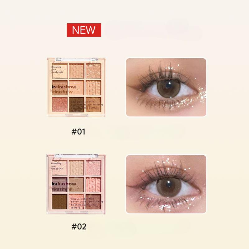 Cosmetică domestică noua paletă de fard de pleoape tricotat, mat, în nouă culori