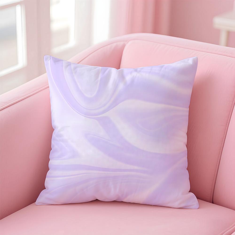 Mystical Elegant Purple themed artistic prints Cushion Cover Pillowcase Short Plush Invisible zipper Room Sofa Cushion Cover