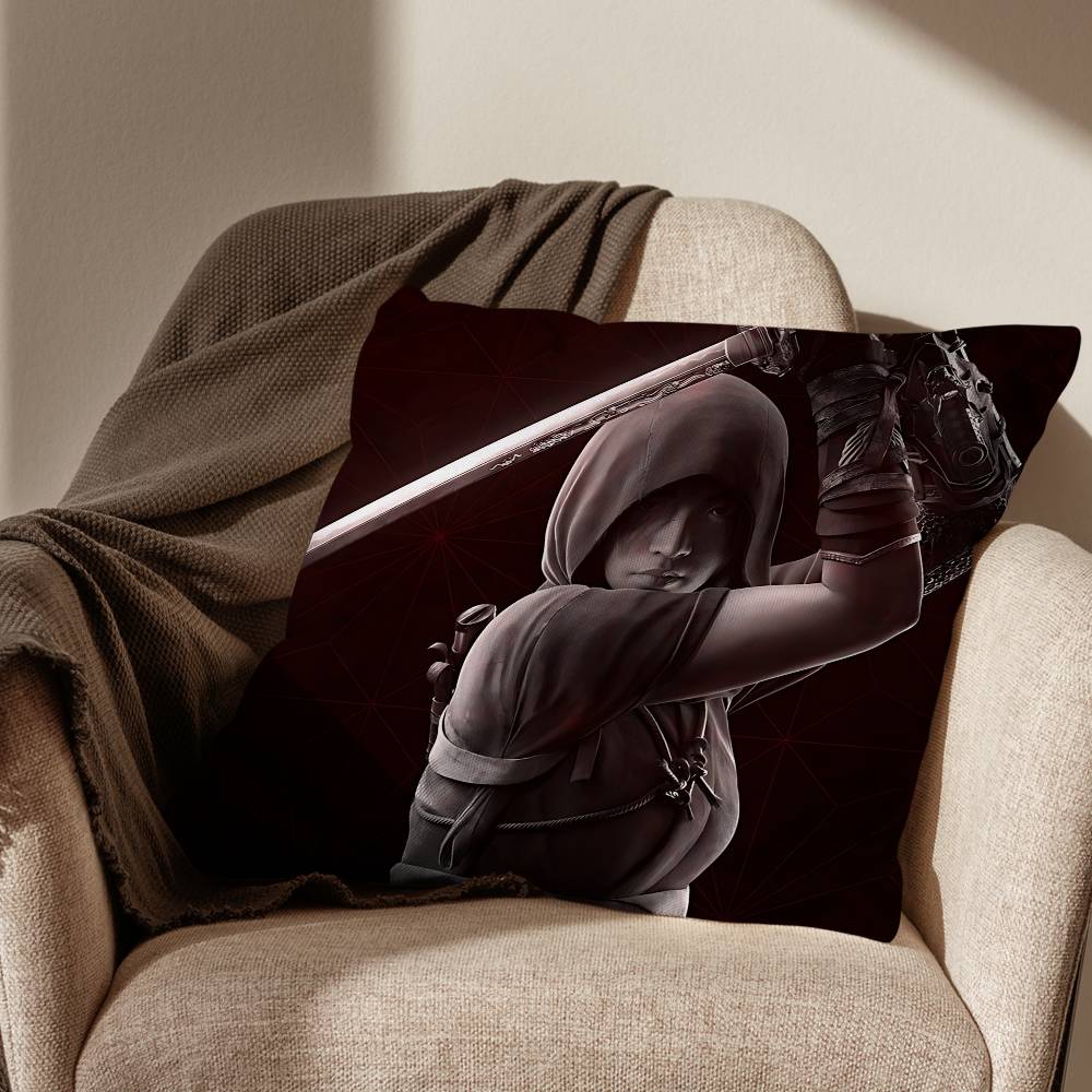 

Yasuke AAssassins Creed Naoe Cushion Cover Suitable For Sofa Car Bedroom Office Cushions Decorative Pillow Case 30x30cm