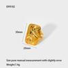 European and American ins plated 18K gold stainless steel starfish dragonfly geometric opening ring exaggerated design waterproof ring female