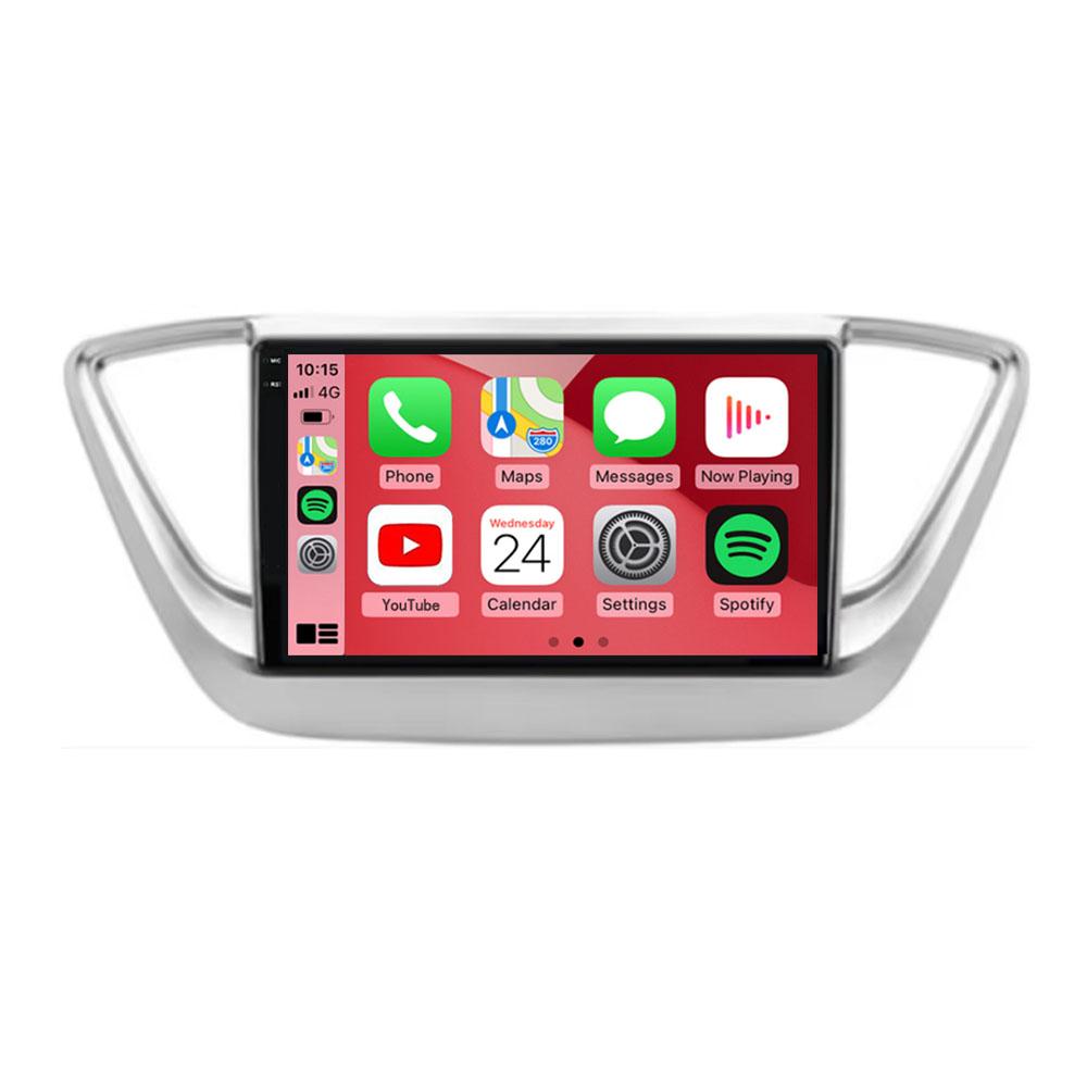 Android 14 Car Radio For Hyundai Solaris 2 Verna Accent 2017 2018 2019 2020 Multimedia Stereo Player Navigation GPS Head Unit BT