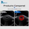 Real Soft Carbon Fiber  For Subaru Impreza 2009 2010 2011 Car Steering Wheel Stickers Strip Interior Trim Auto Accessories