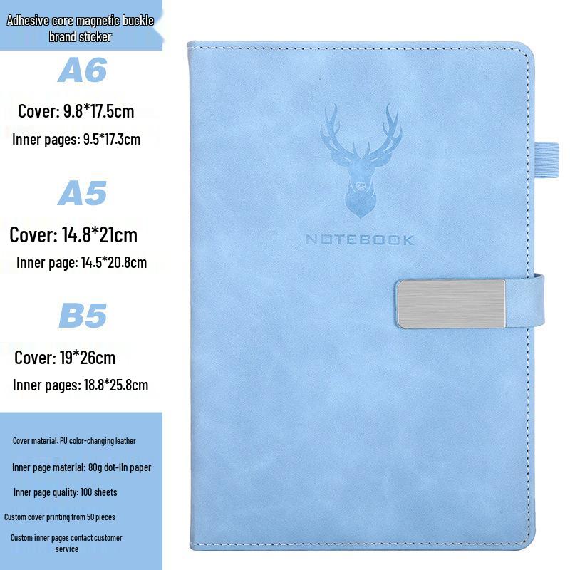 Customizable A5 Notebook & B5 Planner for Students and Business Meetings
