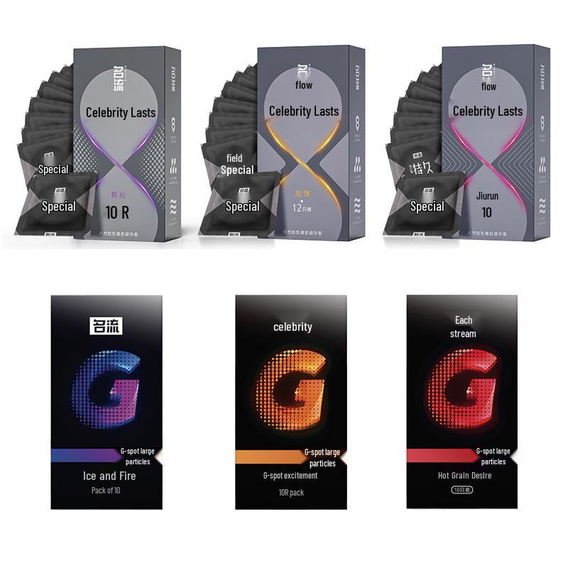 Celebrity Condoms Premium Series: Ribbed & Dotted Ultra-Thin for Enhanced Pleasure & Family Planning