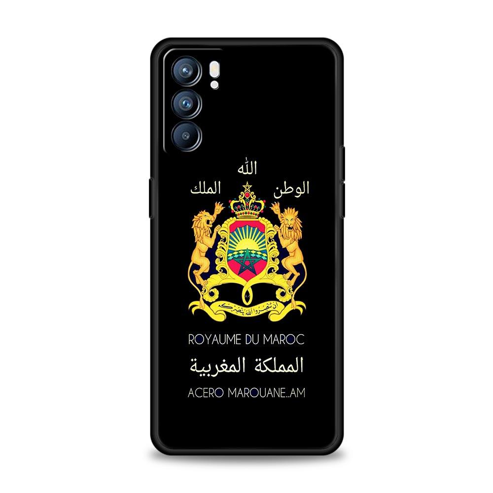 Case For Oppo Reno13 Reno12 Reno11 F Reno10 Pro A54 A53 A95 A76 A57 A98 A80 A79 5G A78 4G Cover Moroccan flag Morocco passport