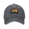 Scary Nevermore Raven Edgar Allan Poe Baseball Caps Distressed Washed Poet Snapback Cap Unisex Women Outdoor Travel Adjustable Hat