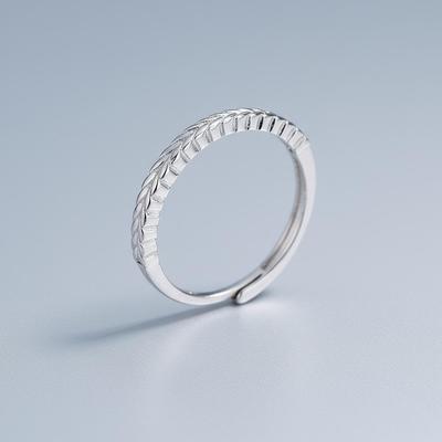 Damen Weizenähre S925 Sterlingsilber Offener Ring - Einfacher, Vielseitiger, Hochwertiger Schmuck