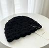 Knitted headgear autumn and winter thickened design fashionable plum blossom cold hat wool hat temperament