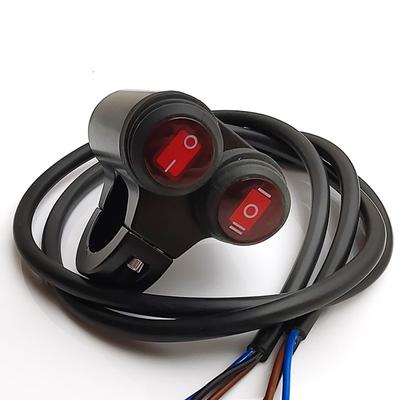 7/8'' 22mm Manubrio Moto Lega di Alluminio Interruttori Impermeabili 2 Posizioni + 3 Posizioni Interruttore ON/OFF Fari Luci Fendinebbia 12V
