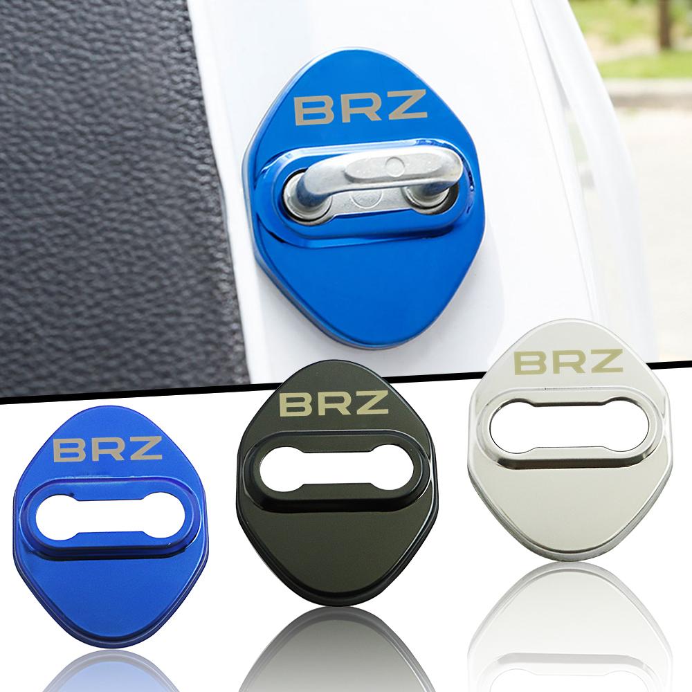 

2pcs 3D stainless steel Car door lock cover Car sticker for brz Car