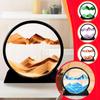 1PC Moving Sand Art Bild Glas 3D Quicksand Malerei Sanduhr Home Dekoration Meer Sandlandschaft In Bewegung