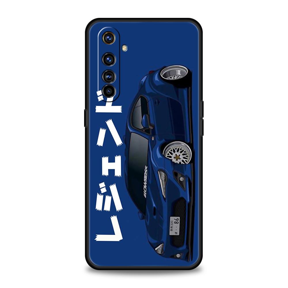 JDM Tokyo Drift Sports Car For Realme GT Neo 2 3 3T Phone Case For Realme 10 9 8 5G 7 6 GT2 Pro Plus 9i 8i C21 C11 C25 C35 Cover