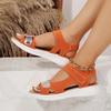 Fashion Women's Summer Lightweight Wedge Sandals Comfortable Casual Outdoor Walking Sandals Woman Big Size Open Toe Non Slip Beach Shoes