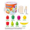 Cutting Fruits and Veggies Toy Kitchen Pretend Food Set Play Accessory for Boy Girl