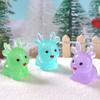 20pcs Resin Crafts Elk Miniature Figurines Cartoon Small Deer Statue  Christmas Gift