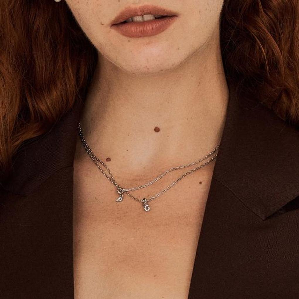 My Initial Silver Drop Necklace (P)_OTN222812QWW