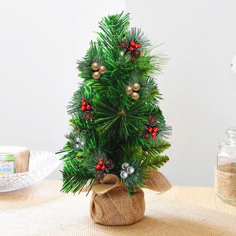 10 шт. набор мини искусственных цветов рождественские украшения украшения сосновые иголки — фото 8