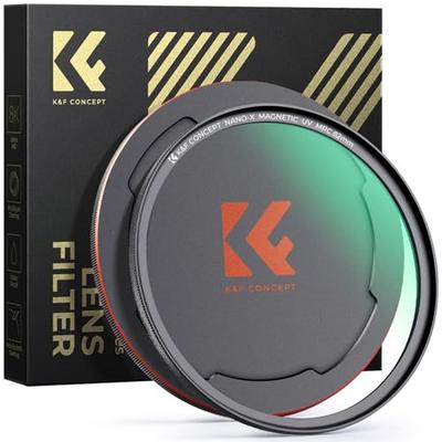 K&F CONCEPT 67mm Magnetic MCUV Filter with Magnetic Lens Cap, Lens Protection Filter with Magnetic Adhesion, Easy Attachment, UV Absorption, 28-Layer