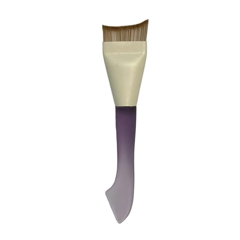 

Foundation Cream Makeup Brushes Ultra Thin Crescent Shape Foundation Brush Lightweight And Thin Face Contour Brush фіолетовий