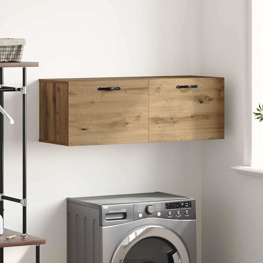 Wall Cabinet 100 X 36.5 X 35 Cm Engineered Wood Artisan Oak