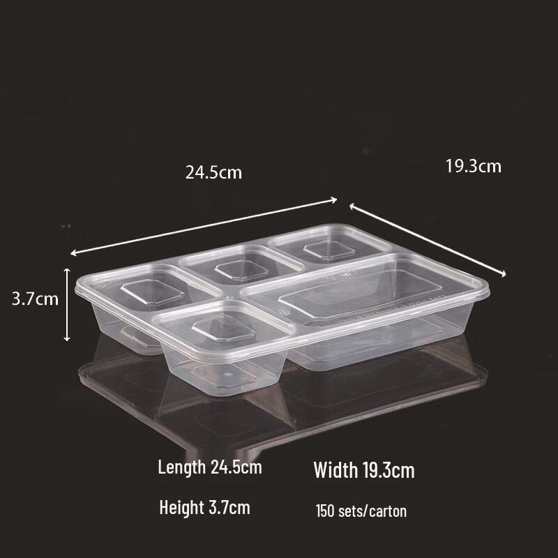 JingJingRS Multi-Compartment Disposable Takeaway Containers