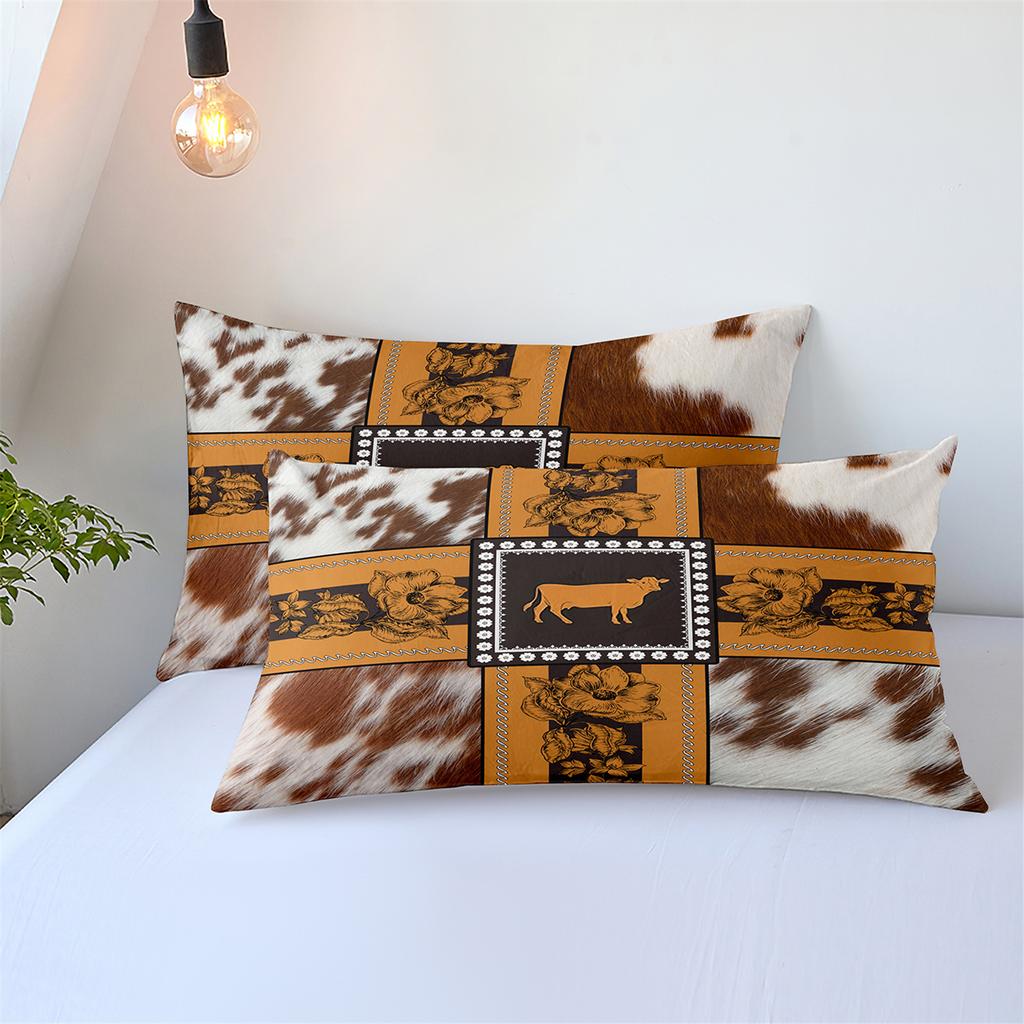 3D Printed Leopard Print Three-Piece Set Bedding Polished Duvet Cover