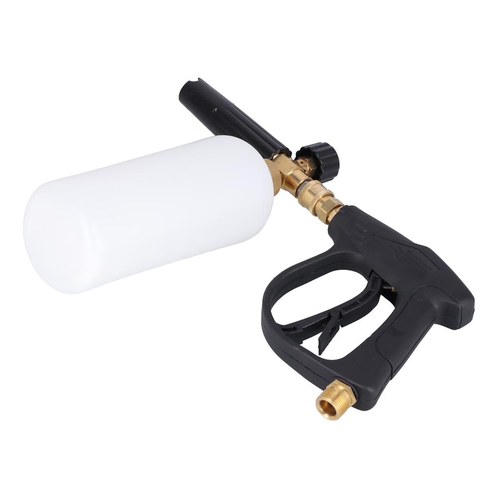 Schaumpistole Multifunktion Hochdruck Autowaschanlage Wasserpistole mit 5 Düsen Schaumflaschen-Set M22x1.5mm