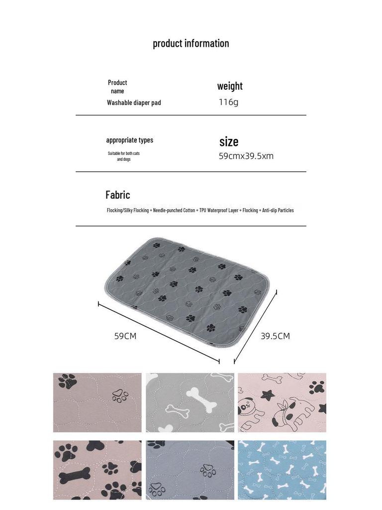 Thickened Pet Training Pad: Strong, Washable Absorption for Dogs & Cats