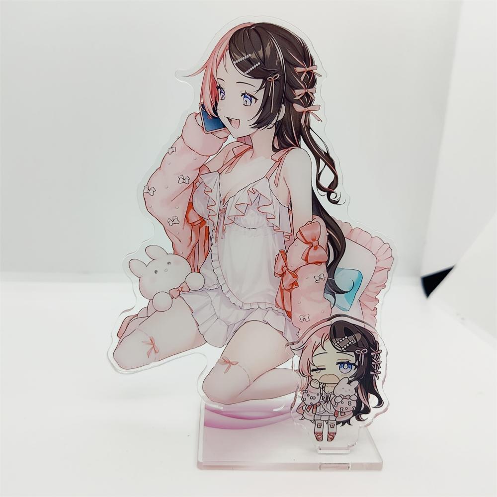Squ3 Tosaki Mimi Virtual VSPO! Brave Group Aizawa Ema Anime Acrylic Figure Stand Model Desk Decor Collection Gift Toys