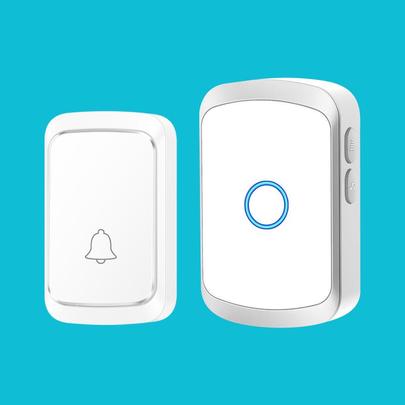 Waterproof Wireless Doorbell - Battery-Powered, No Plug Needed. серебряный