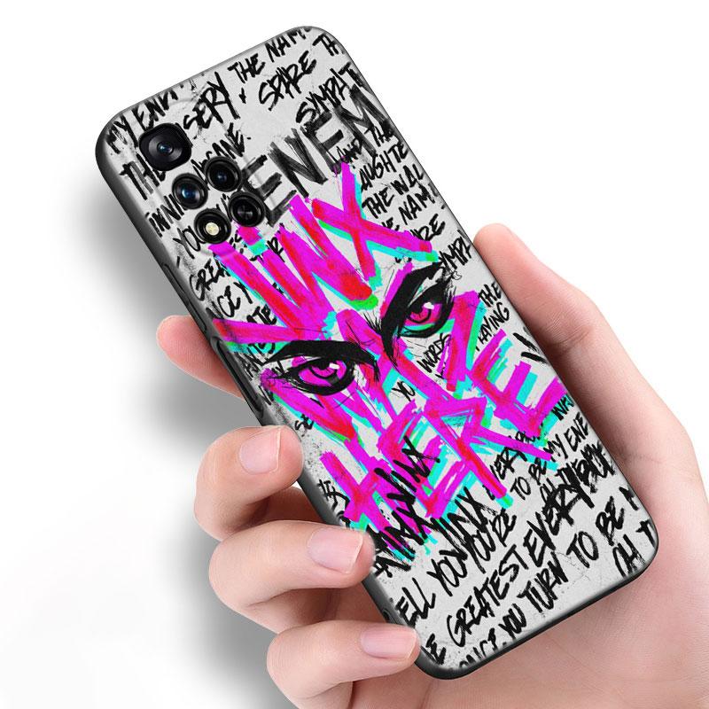 

Arcane Jinx аниме черный силиконовый чехол для телефона Xiaomi POCO X3 X4 NFC F5 M3 M4 M6 X5 X6 Pro F3 F4 GT 5G C55 C65 M5 POCO F3