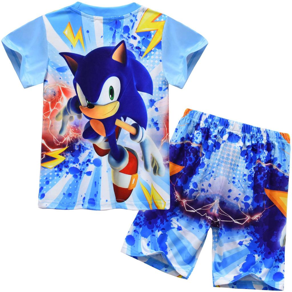 Cartoon, Cartoon Digital Printing, Children'S Short-Sleeved Loungewear Set 91143