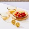 LocknLock Crystal Amber Glass Tableware Set