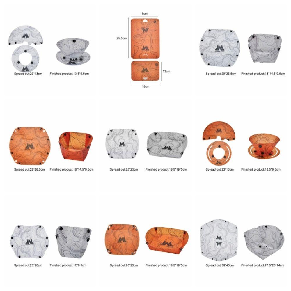 Multi-purpose Foldable Camping Tableware Lightweight Dinner Plate New Coffee Filter  Travel