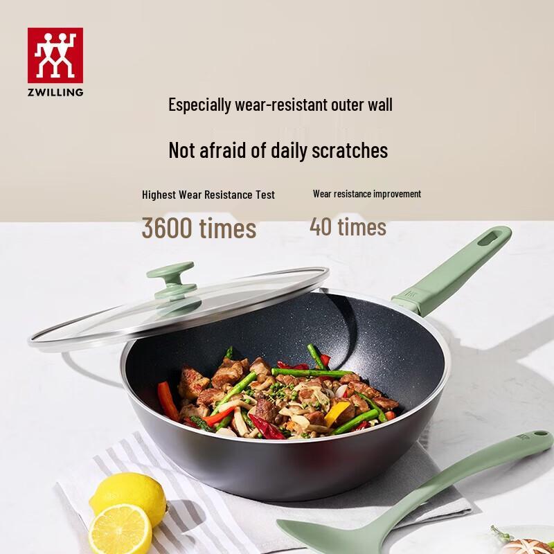 ZWILLING NOW PRO Non-stick Wok with Frying Pan, 28cm